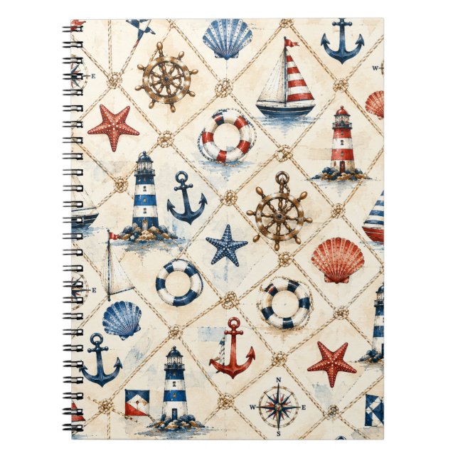 Cuaderno Patrón náutico costero sin costuras (Frente)