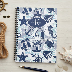 Cuaderno Patrón Náutico de Playa Azul Marino ID839