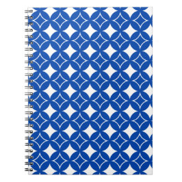 Cuaderno Patrón naval azul y blanco