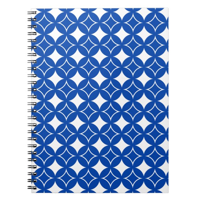 Cuaderno Patrón naval azul y blanco (Frente)