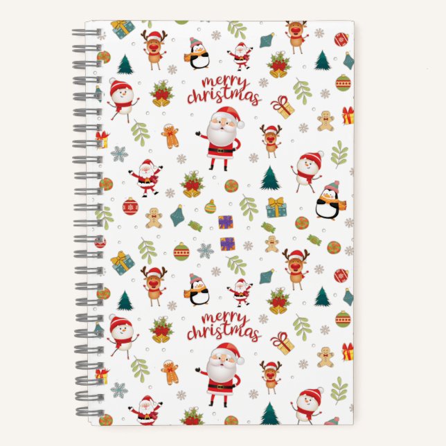 Cuaderno Patrón navideño (Anverso)