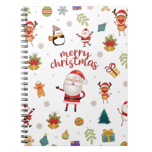 Cuaderno Patrón navideño (Frente)