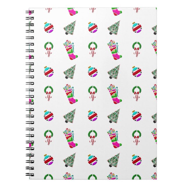 Cuaderno Patrón Navideño Adorable (Frente)