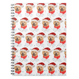 Cuaderno Patrón Navideño de Perro Chow Chow Adorable