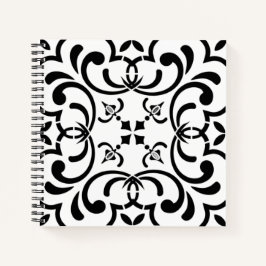 Cuaderno Patrón negro