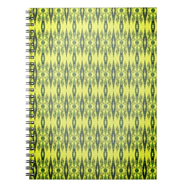 Cuaderno Patrón negro y amarillo (Frente)