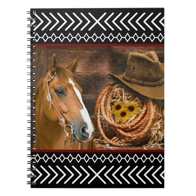 Cuaderno Patrón occidental de Lasso Gorra Vaquero de Caball (Frente)