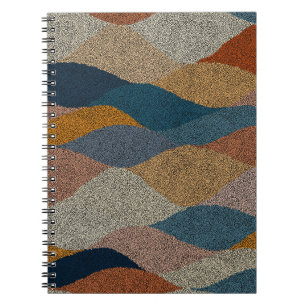 Cuaderno Patrón ondulado sin costura. Orina complicada