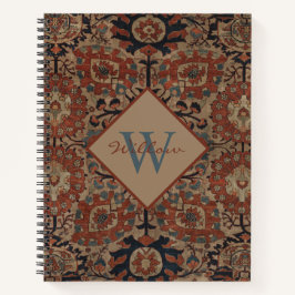 Cuaderno Patrón oriental tradicional monogramado