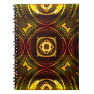 Cuaderno patrón ornamental vintage artístico, abstracto