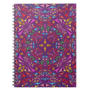 Cuaderno Patrón ornato de Kaleidoscopio Púrpura