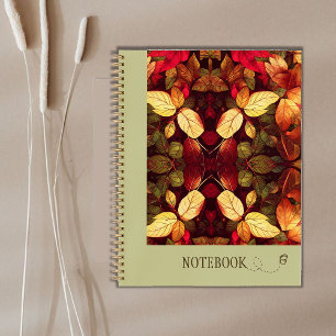 Cuaderno Patrón Otoño Sale de un bloc de notas en espiral