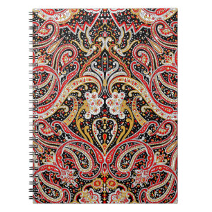 Cuaderno patrón paisley indio tradicional