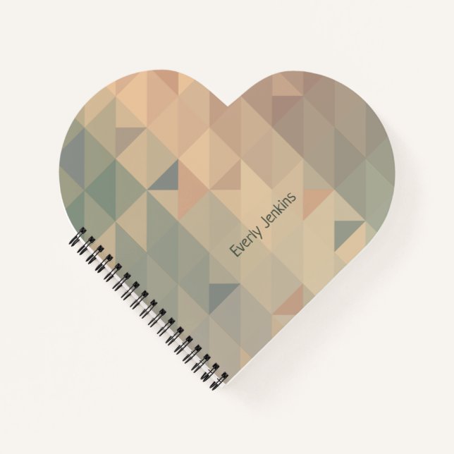 Cuaderno patrón pastel neutro (Anverso)