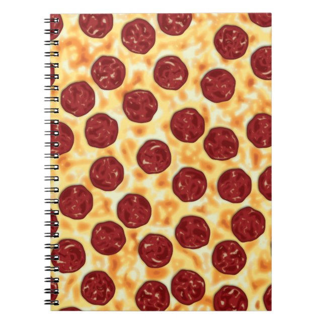 Cuaderno Patrón Pepperoni Pizza (Frente)