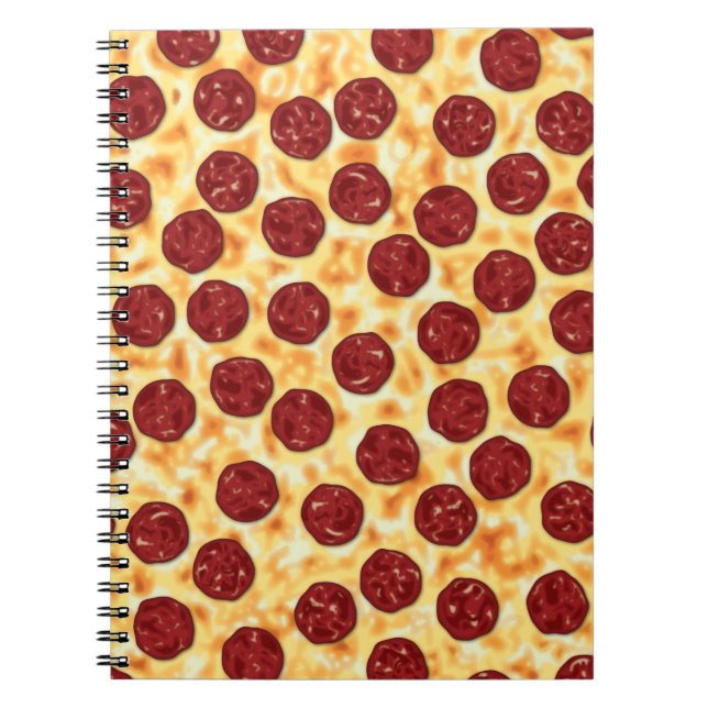 Cuaderno Patrón Pepperoni Pizza (Frente)