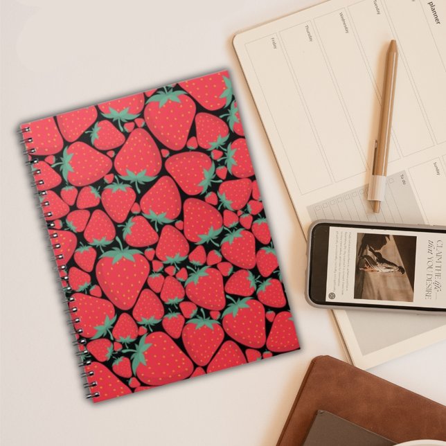 Cuaderno Patrón perfecto de fresa (Subido por el creador)