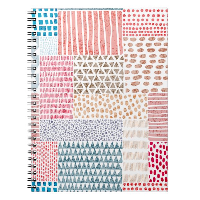 Cuaderno Patrón perfecto en el estilo de los parches. d) Si (Frente)