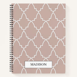 Cuaderno Patrón personalizado de entramado marroquí