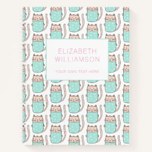Cuaderno Patrón personalizado de gato