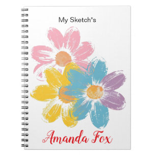 Cuaderno Patrón pétalo de las flores (PERSONALIZAR)