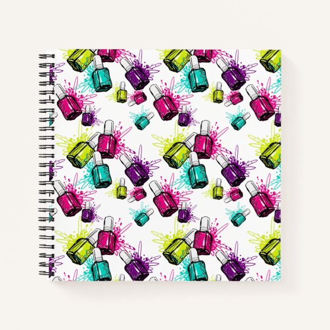 Cuaderno Patrón polaco Neon Nail (Anverso)