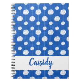 Cuaderno Patrón Pom Pom de animadores azules