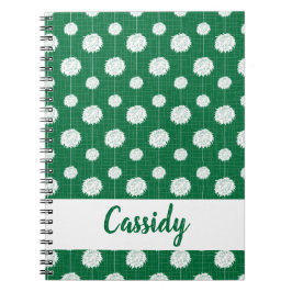 Cuaderno Patrón Pom Pom de animadores verdes