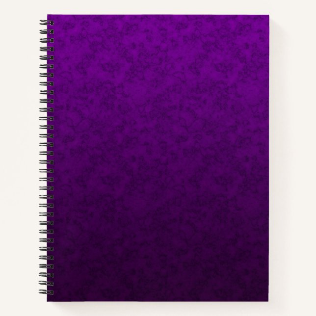 Cuaderno Patrón púrpura de mármol (Anverso)