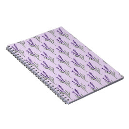 Cuaderno Patrón púrpura para portátil Lavender