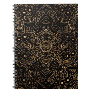 Cuaderno Patrón real sin fisuras de mandala oriental