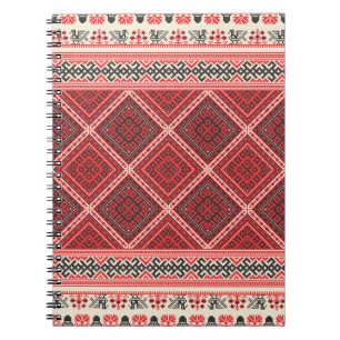 Cuaderno Patrón repetitivo decorativo inspirado en la tradi