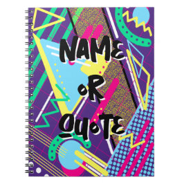 Cuaderno Patrón retro 90 Geometrical Morado 90