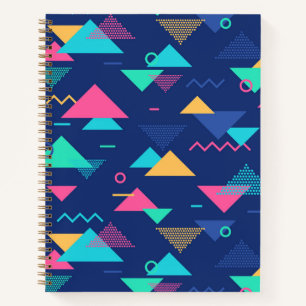 Cuaderno Patrón retro de los años 80