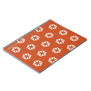 Cuaderno Patrón Retro Estrella Explosión Decoración Boho