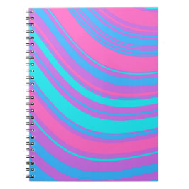 Cuaderno Patrón retro ondulado