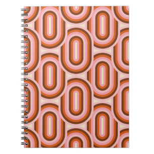 Cuaderno Patrón retro sin soldadura de los años 70. Estétic