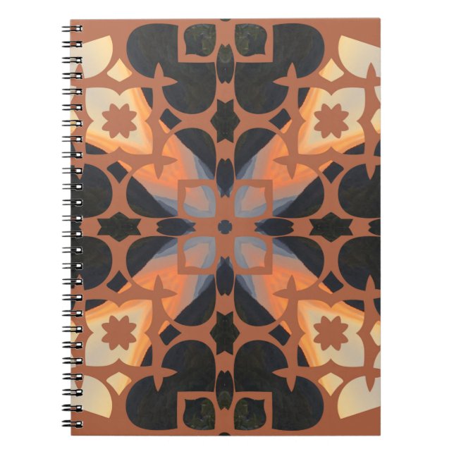 Cuaderno Patrón Retro Tan (Frente)