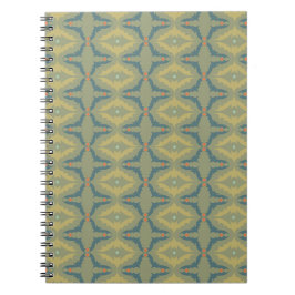 Cuaderno Patrón Retro Vintage Verdoso