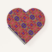 patrón rojo reflejado