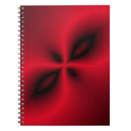 Cuaderno Patrón rojo y negro
