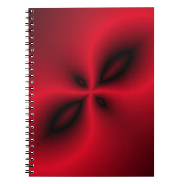 Cuaderno Patrón rojo y negro (Frente)