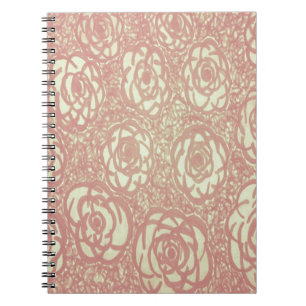 Cuaderno Patrón rosa de bonito