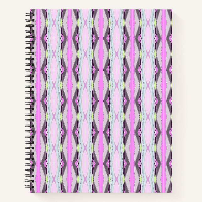 Cuaderno Patrón rosa único (Anverso)