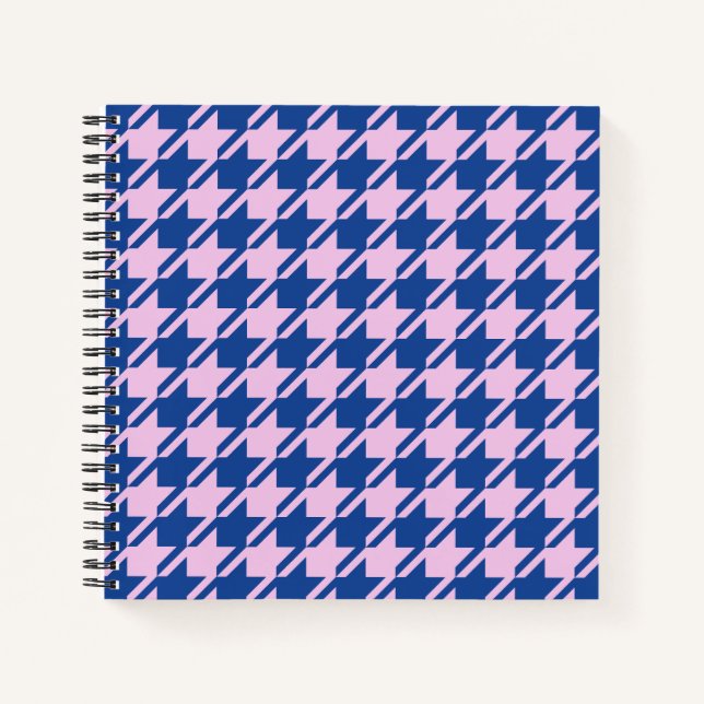 Cuaderno Patrón rosa y azul de Houndstap (Anverso)