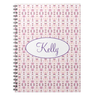 Cuaderno Patrón Rosa Y Mauve