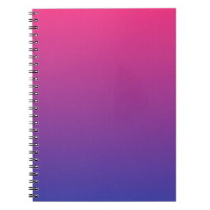 Cuaderno Patrón rosa y púrpura de ómbre