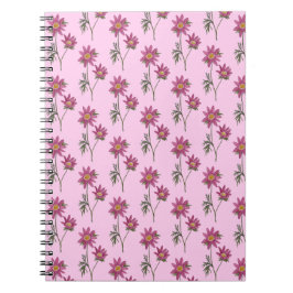 Cuaderno Patrón rosado del portátil Dill Daisy