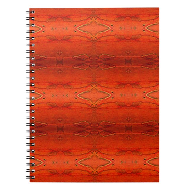 Cuaderno Patrón ruso azteca Naranja (Frente)