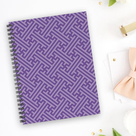 Cuaderno Patrón Sayagata, japonés, púrpura y rosa